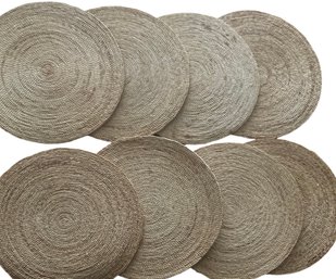 8 Round Woven Placemats