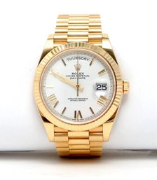 2020 Rolex Day-Date 40mm, 18K YG, Gold Roman Dial