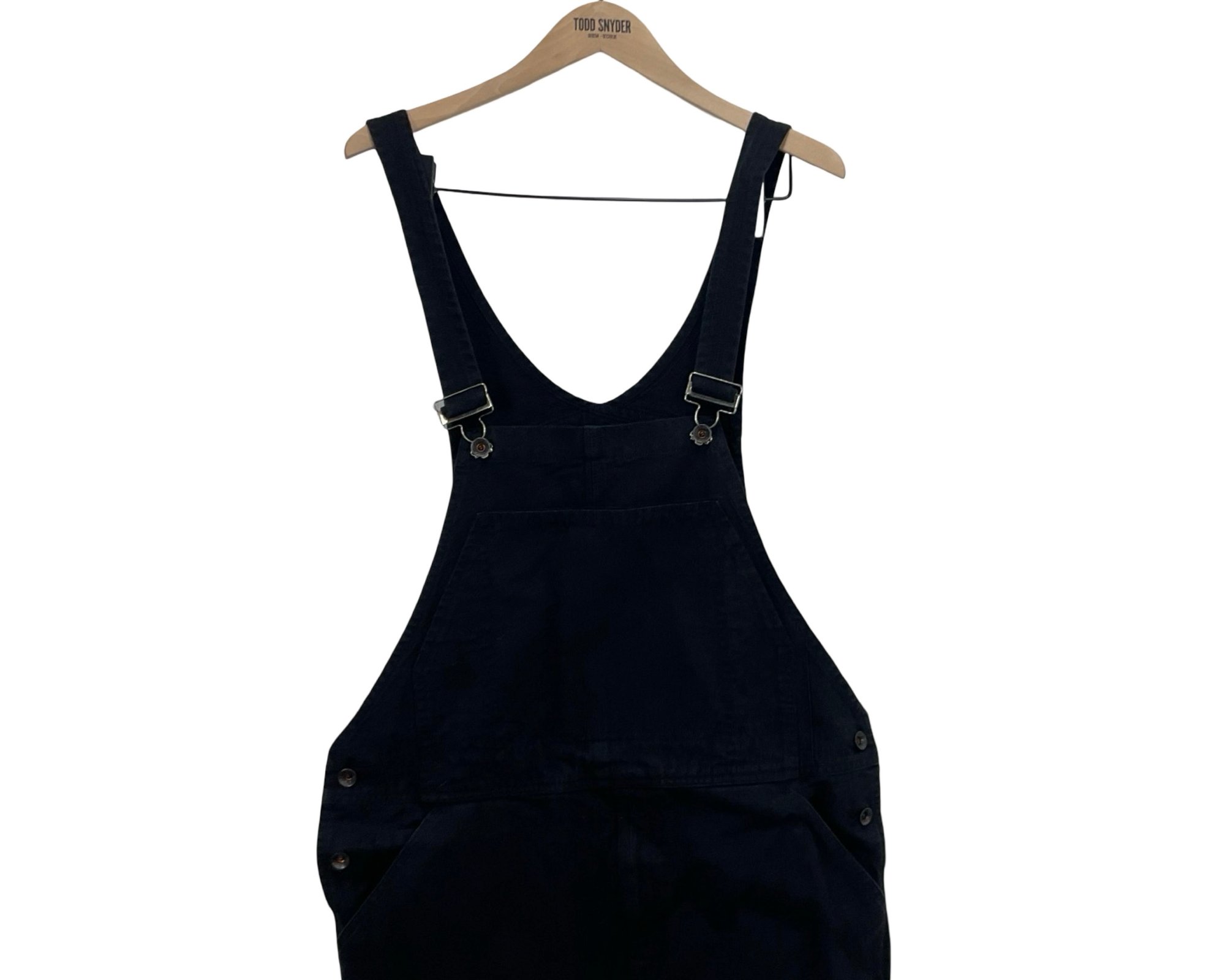 Todd Snyder Black Bib Overalls #177666 | Auctionninja.com