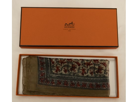 Hermes Silk Scarf