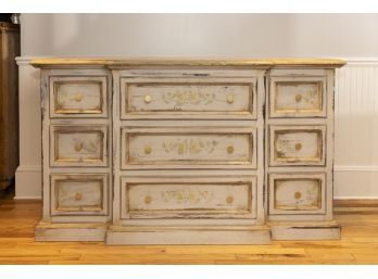 Distressed 9 Drawer Dresser
