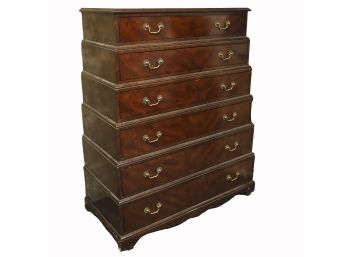 Lloyd Buxton Walnut Tierd Dresser.