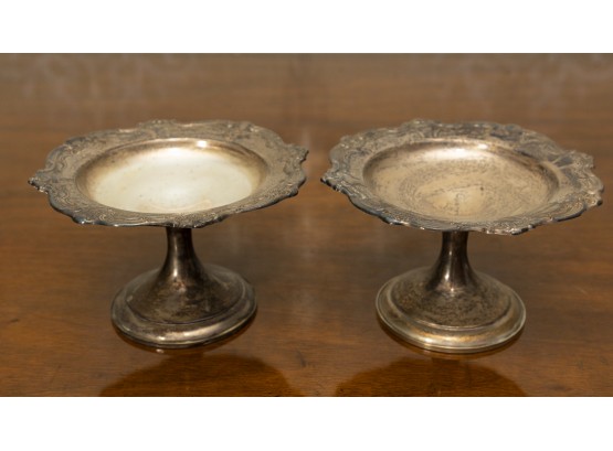 Weighted Sterling Silver Gorham Footed Stands 636 Grams