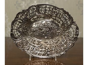 Sterling Silver Open Work Basket 297 Grams