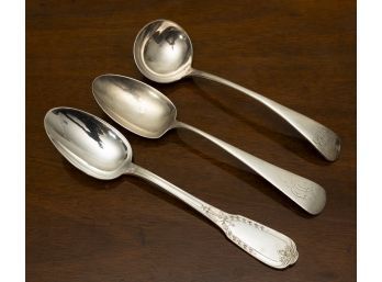 Sterling Silver Spoon Trio 239 Grams