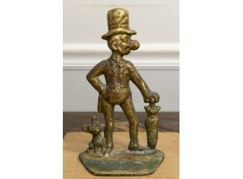 Antique 19th Century Brass Door Stop