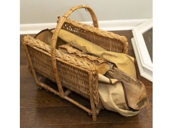 Wicker Log Holder