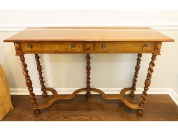 Barley Twist Mahogany Console Table