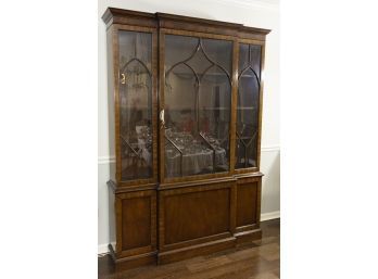Federal Style Mahogany Breakfront China Cabinet