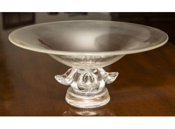 Steuben Crystal Footed Bowl