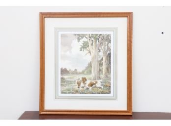 Hunting Dog Framed Print