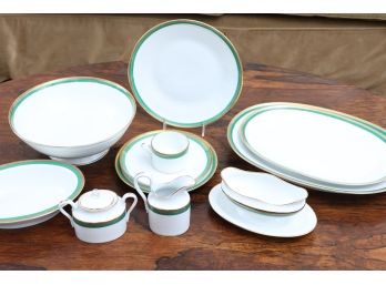 Green Richard Ginori Dish Set 67 Pieces