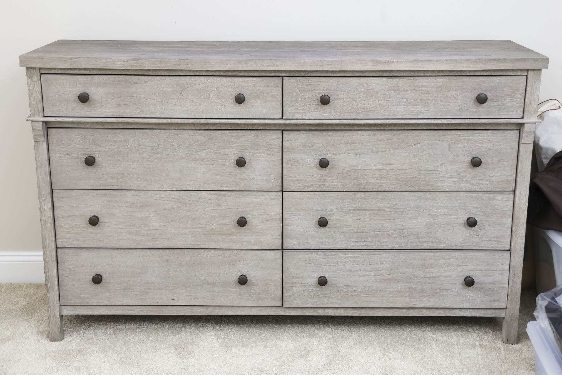 pottery barn grey dresser Child Craft Westgate 6-Drawer Double Dresser