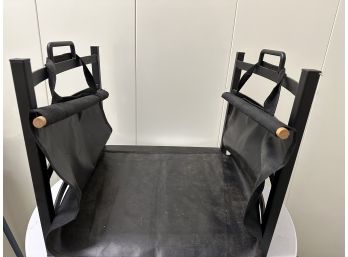 Black Metal Firewood Holder