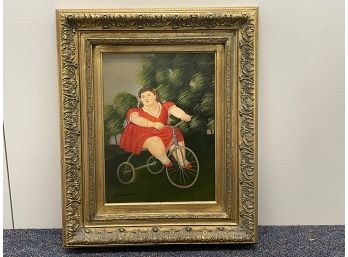 Botero Style Painting