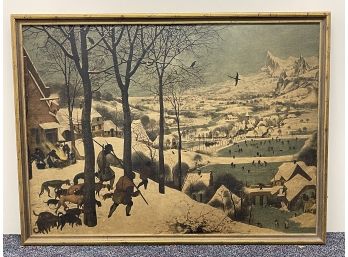 Pieter Bruegel The Elder Hunters In The Snow Framed Print