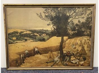 Pieter Bruegel The Harvesters Framed Print