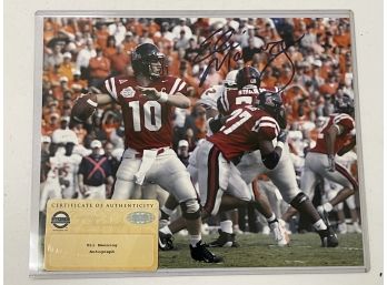 Eli Manning Signed Photo With COA