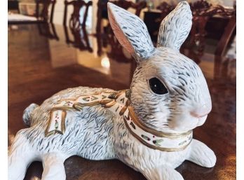 Lounging Pottery Bunny