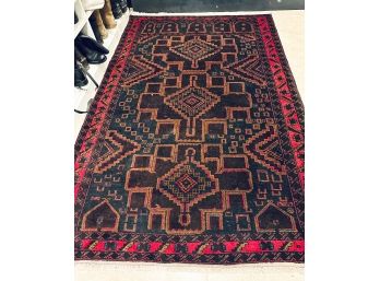 Blue & Red Area Rug