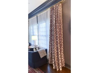 Two Pairs Of Custom Drapes