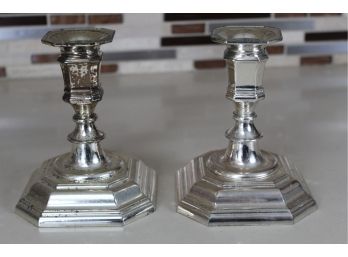 Silver Plated Candle Holders