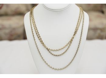 Trio Of Sterling Silver Necklaces - N112