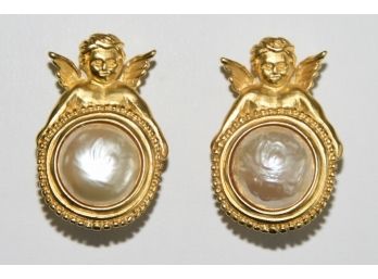 Karl Lagerfeld Angel Earrings - N104