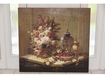 Still Life Mixed Media Paint Enhanced Lithograph