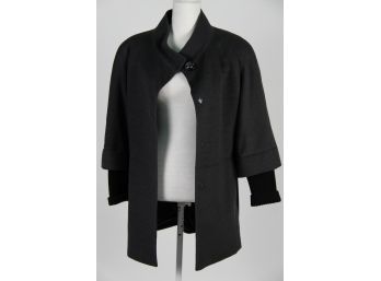 Cinzia Rocca Grey Wool Coat Size 12