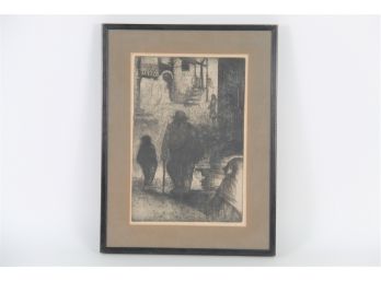 Jack Bilander (1919 - 2008)  'Mexican Scene' Pencil Signed & Numbered