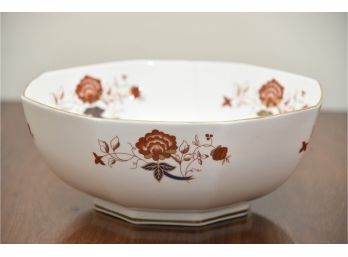 Antique Royal Crown Derby Porcelain Octagonal Bowl