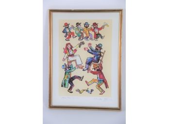 Jovan Obican Hora Dance Arists Proof Ed. 100 Signed & Framed Lithograph