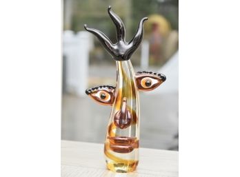 Art Glass Face Figure - 13'