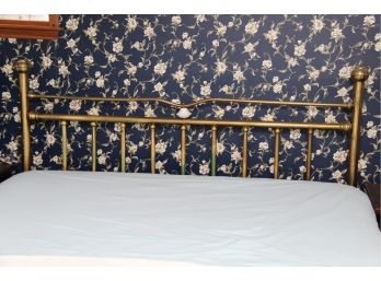 King Size Vintage Brass Headboard