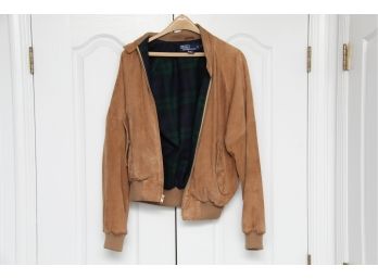 A Vintage Ralph Lauren Mens Suede Coat Size Medium