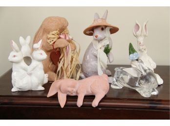 A Lovely Collection Of Rabbit Figurines