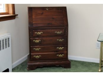A Petite Oak Drop Front Secretary Desk