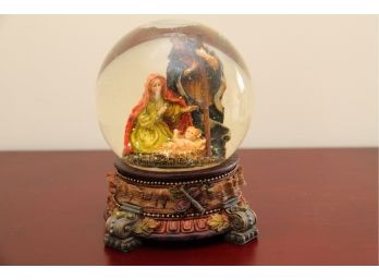 A Nativity Musical Snow Globe