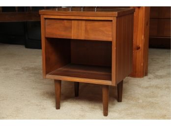 MCM Walnut Veneer Night Stand