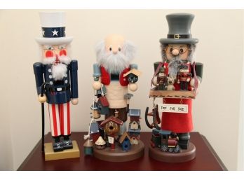 A Trio Of Nutcrackers Christmas And 4th Of July