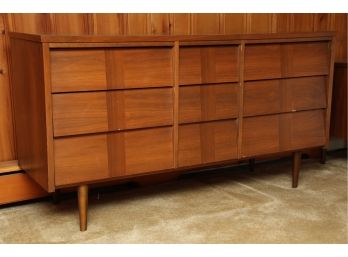 MCM Walnut Veneer Ward Furniture Dresser