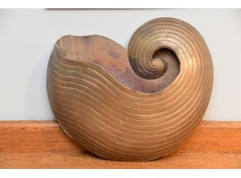 Brass Seashell Wall Hanging
