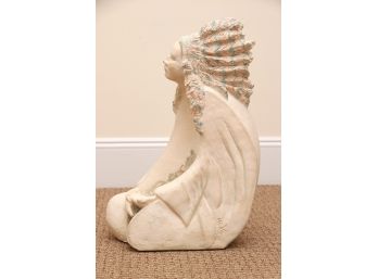 Chalk Ware Indian Sculpture