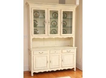 Farmhouse Two Piece Cabinet  Hutch