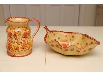 Vase And Bowl Painted