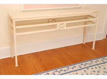 Kreiss Collection Marble Top Console Table By Michael Taylor