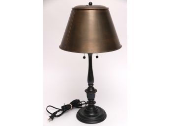 Visual Comfort Pull Chain Table Lamp With Tin Shade
