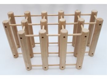 8 Bottle Wooden Wine Rack