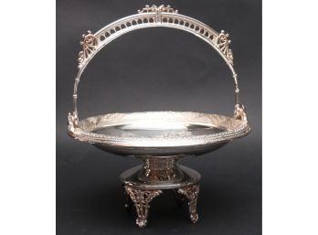 Webster Quadrupal Plate Footed Dosh With Engraved Sheep Motif